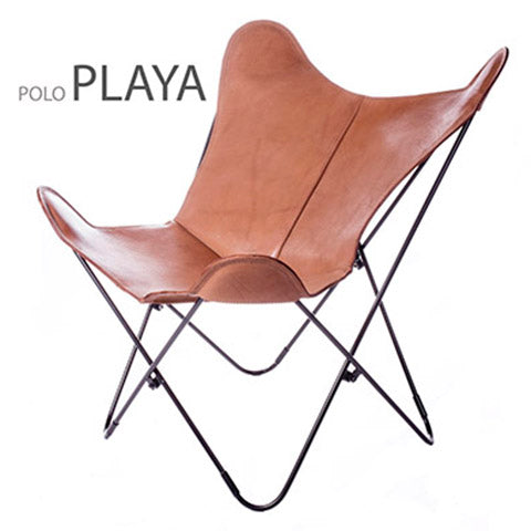 POLO LEATHER BUTTERFLY CHAIR