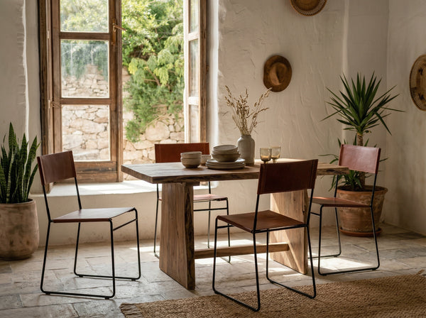 SILLA DE COMEDOR PAMPA DE PIEL