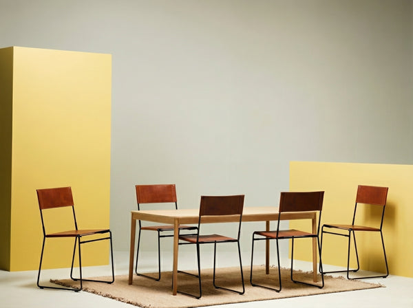 SILLA DE COMEDOR PAMPA DE PIEL