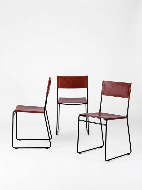 SILLA DE COMEDOR PAMPA DE PIEL