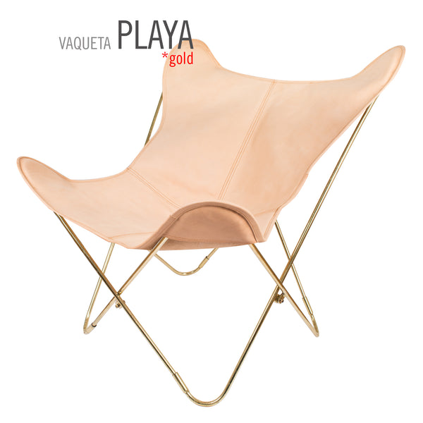 VAQUETA PLAYA LEATHER BUTTERFLY CHAIR