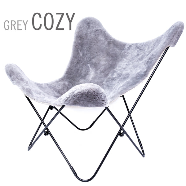 PATAGONIA WHITE WILD OR SHORN SHEEPSKIN BUTTERFLY CHAIR