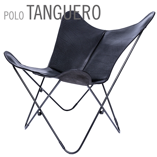 SILLA MARIPOSA DE PIEL POLO TANGUERO