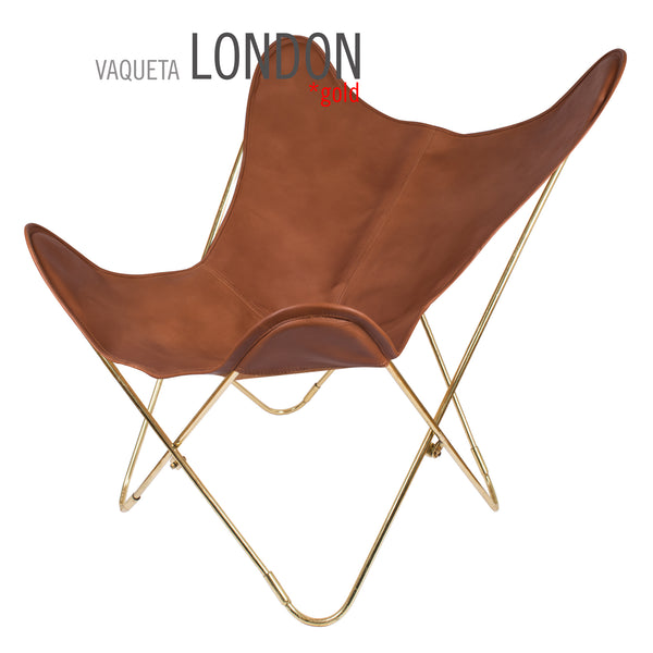 VAQUETA LONDON LEATHER BUTTERFLY CHAIR