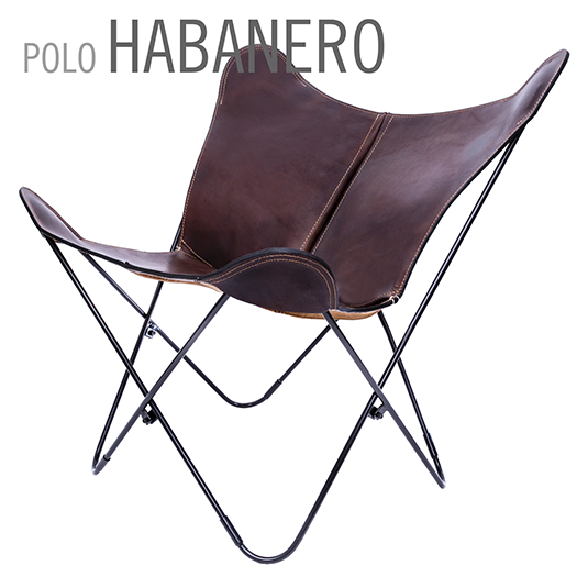 POLO HABANERO LEATHER BUTTERFLY CHAIR