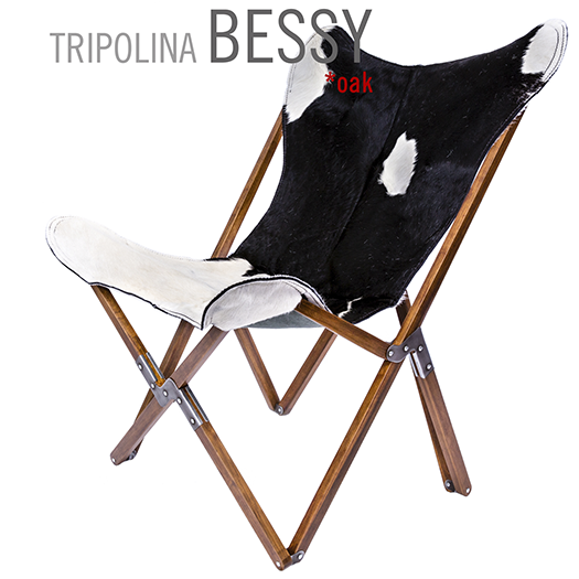 PALERMO TRIPOLINA BESSY COWHIDE CHAIR
