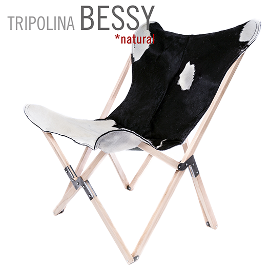PALERMO TRIPOLINA BESSY COWHIDE CHAIR