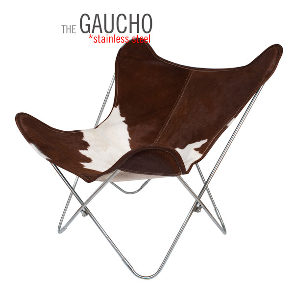 SILLA MARIPOSA DE CUERO GAUCHO
