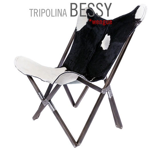 PALERMO TRIPOLINA BESSY COWHIDE CHAIR