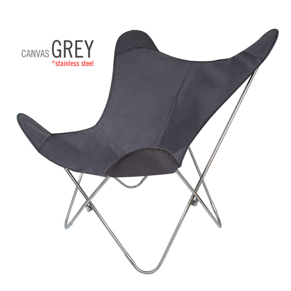 SUNBRELLA FABRIC STAINLESS STEEL BUTTERFLY CHAIR