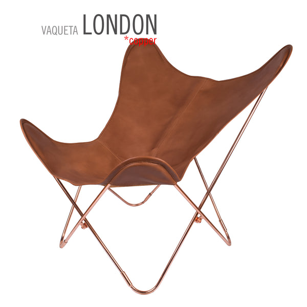 VAQUETA LONDON LEATHER BUTTERFLY CHAIR