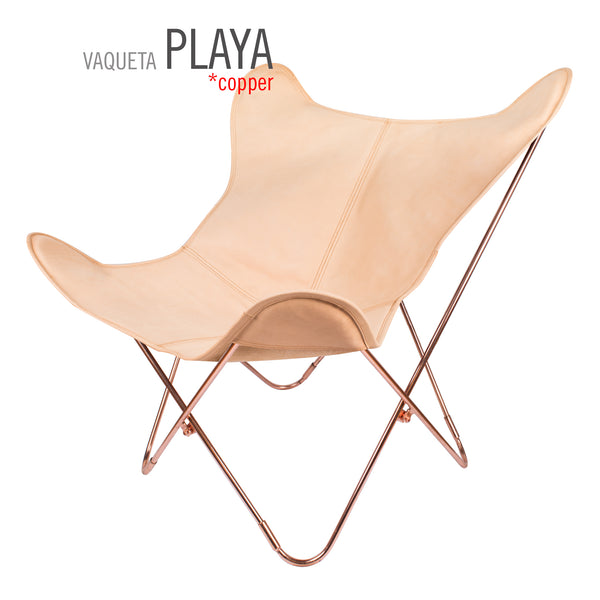 VAQUETA PLAYA LEATHER BUTTERFLY CHAIR