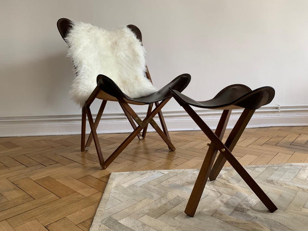 适用于 TRIPOLINA 木框的 Polo 皮革套