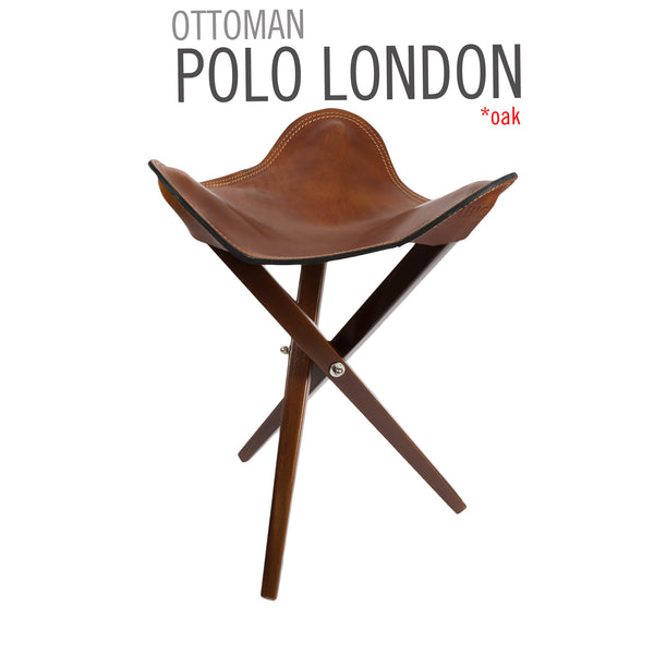 POLO LEATHER FOLDABLE CAMP STOOL