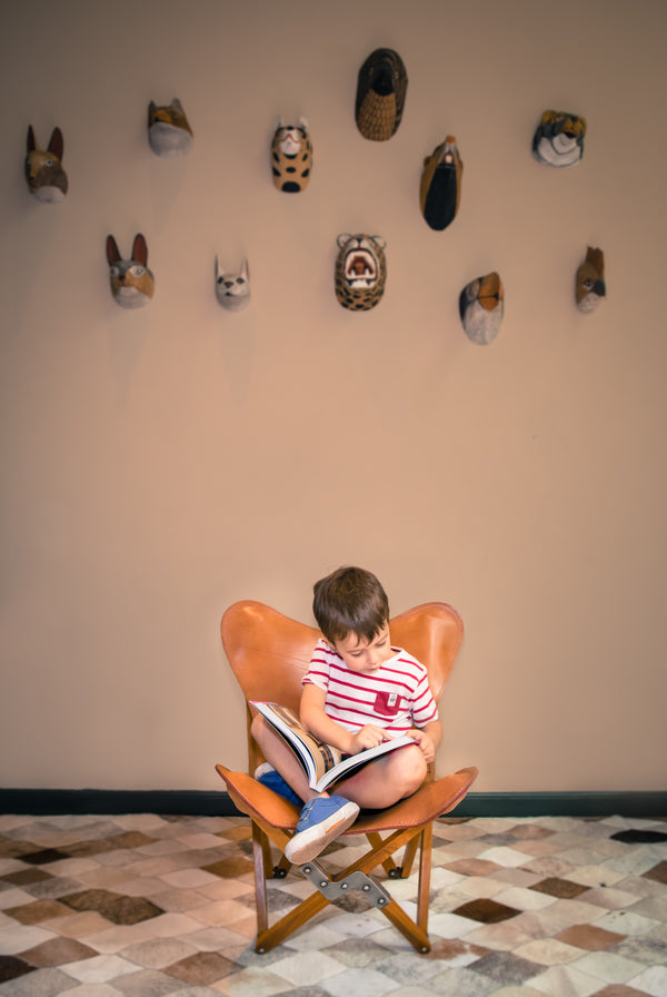 MINI TRIPOLINA LEATHER CHAIR POLO ANTIQUE