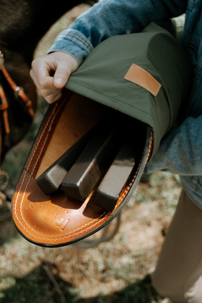 POLO LEATHER FOLDABLE CAMP STOOL