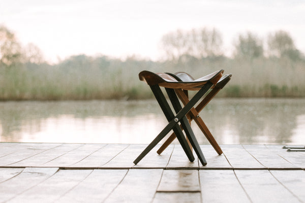 POLO LEATHER FOLDABLE CAMP STOOL