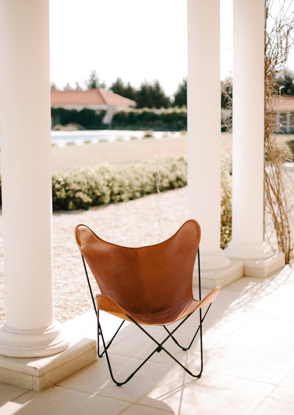 VAQUETA LONDON LEATHER BUTTERFLY CHAIR