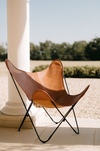 VAQUETA LONDON LEATHER BUTTERFLY CHAIR