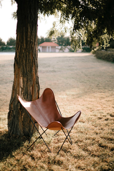 VAQUETA LONDON LEATHER BUTTERFLY CHAIR