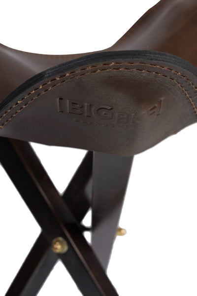 POLO LEATHER FOLDABLE CAMP STOOL