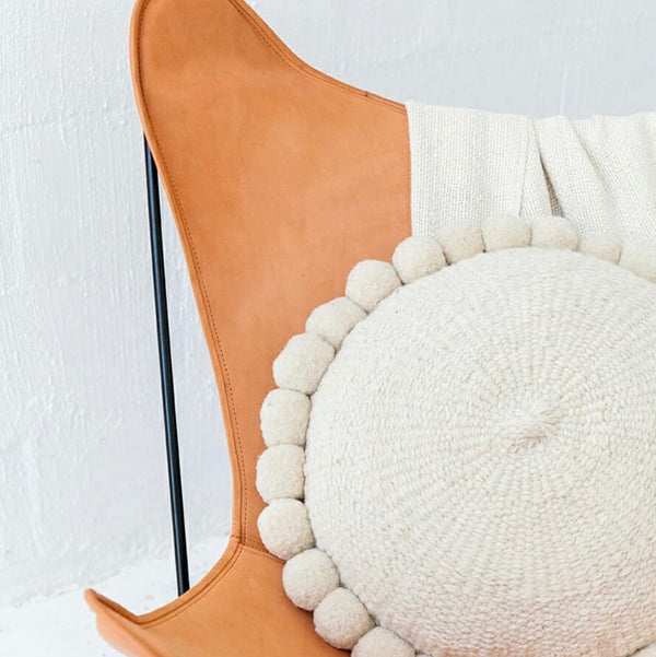 SILLA MARIPOSA DE PIEL VAQUETA MOKA