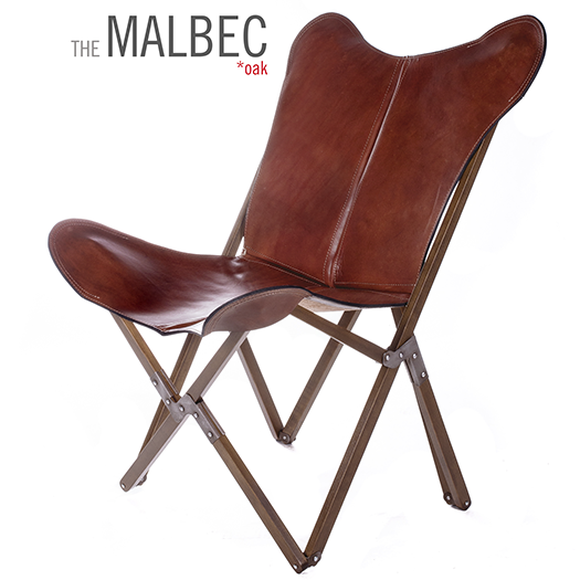 TRIPOLINA MALBEC LEATHER CHAIR