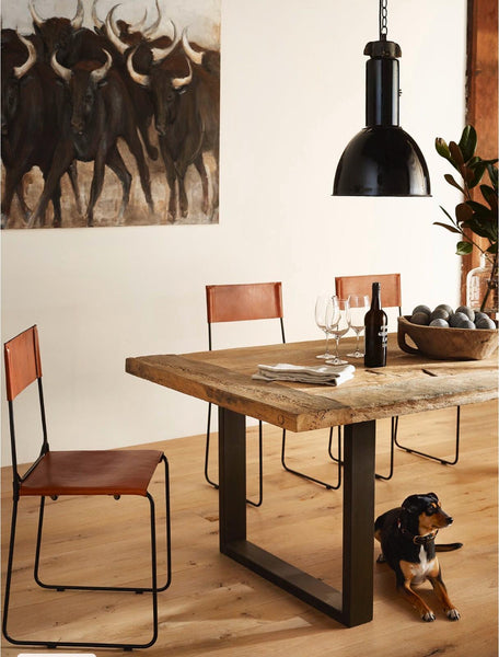 PAMPA DINING LEATHER CHAIR