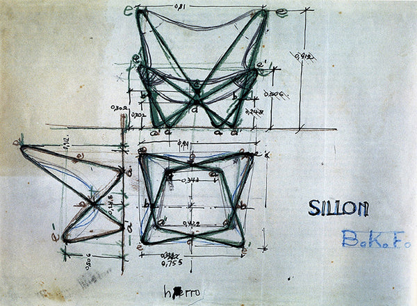 SILLA MARIPOSA DE TEJIDO SUNBRELLA ACERO INOXIDABLE
