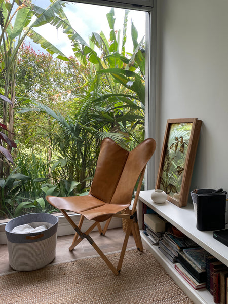 PALERMO TRIPOLINA ANTIQUE LEATHER CHAIR