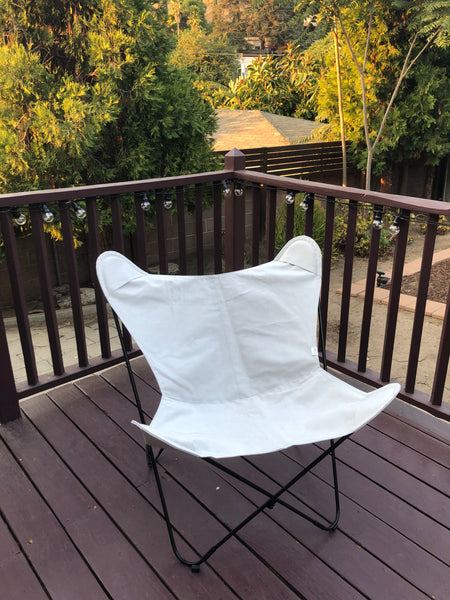 SUNBRELLA FABRIC STAINLESS STEEL BUTTERFLY CHAIR