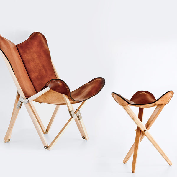 适用于 TRIPOLINA 木框的 Polo 皮革套