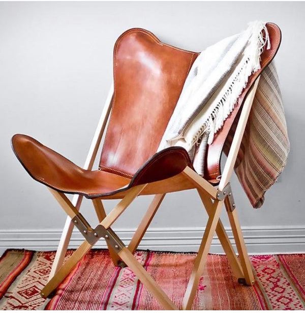 PALERMO TRIPOLINA MALBEC LEATHER CHAIR