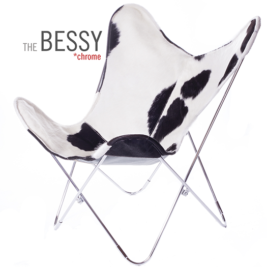 THE BESSY COWHIDE BUTTERFLY CHAIR