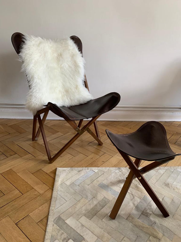 适用于 TRIPOLINA 木框的 Polo 皮革套