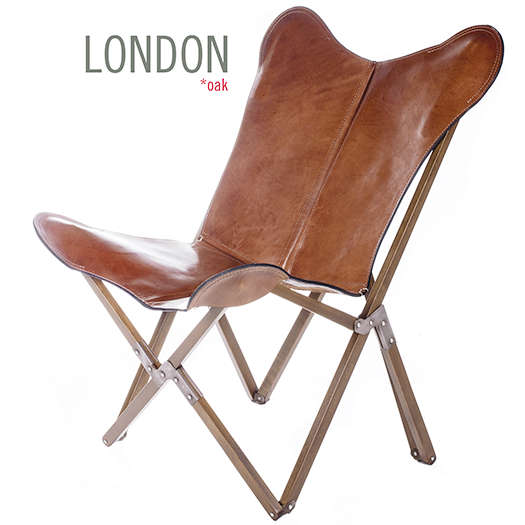 SILLA TRIPOLINA LONDON DE PIEL