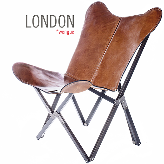 SILLA TRIPOLINA LONDON DE PIEL