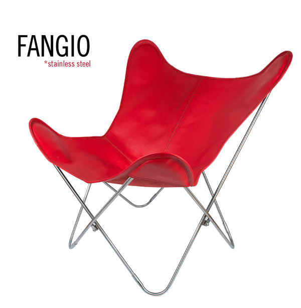 SILLA MARIPOSA DE PIEL FANGIO